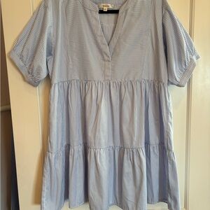 SALE! Lavon Blue and White Striped Shirt